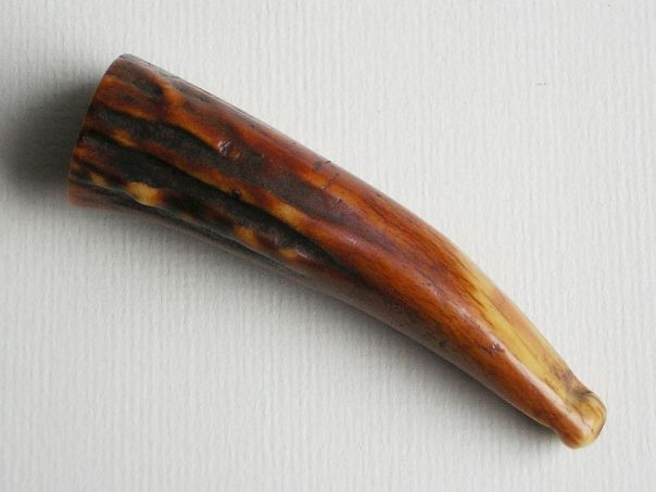 Stag horn cigarette pipe – (6158)